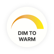 Lâmpada LED GU10 Olucia Antonie, preta, 5W, dimerizável, com temperatura de cor ajustável até um tom quente.