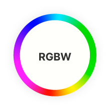 Ventilador de teto moderno preto, Sofieke, 48W, LED RGBW, com controle remoto.