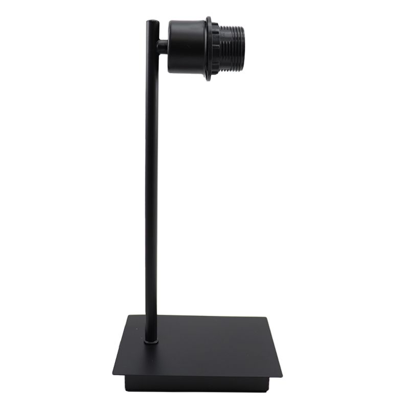 Candeeiro de mesa sem abajur preto de alumínio, Rika