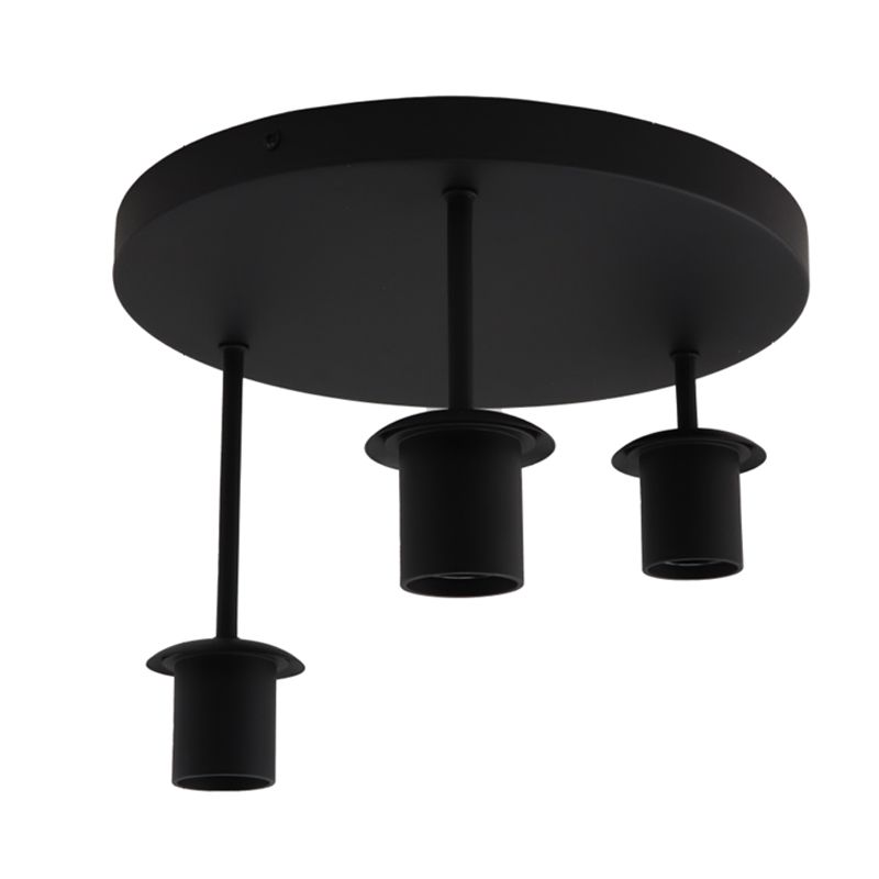 Candeeiro de teto preto de vidro, Rika