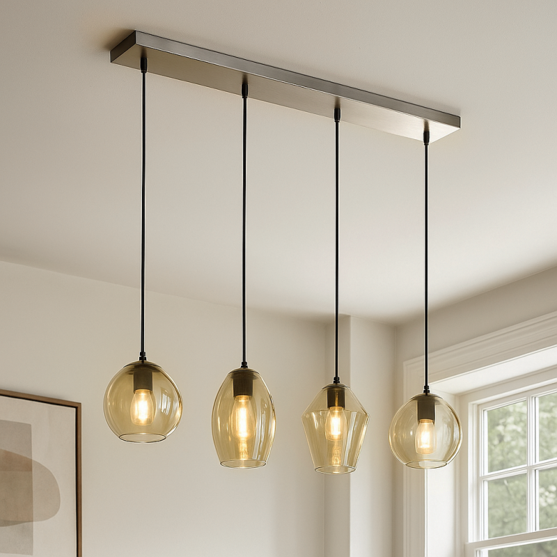 Candeeiro suspenso âmbar design, Lazaro