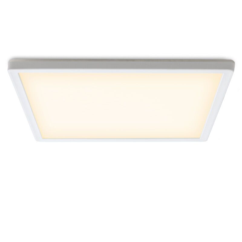 Plafon branco de plástico, Shona, 18W, LED 3000K, regulável em 3 níveis