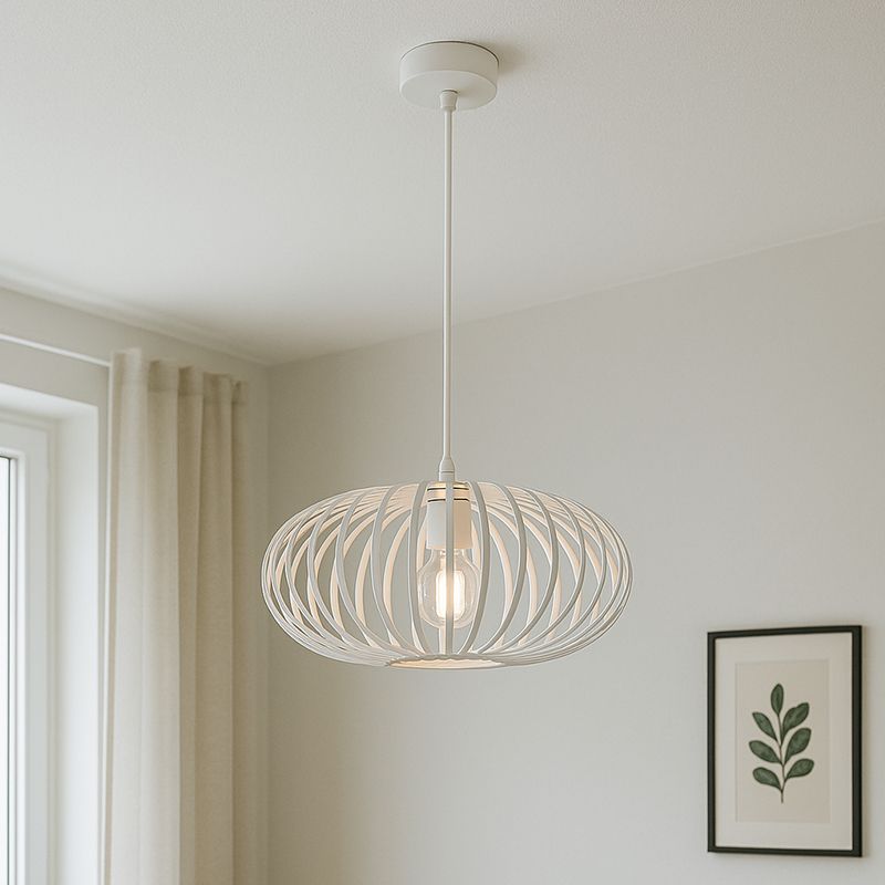 Candeeiro suspenso branco industrial, Lieve Candeeiro suspenso branco industrial, Lieve
