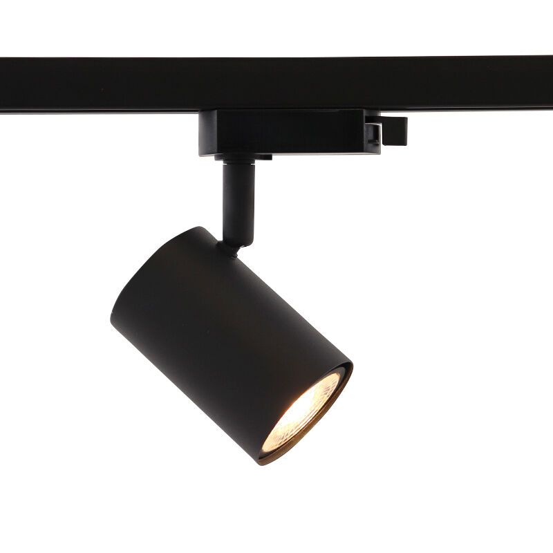 Spot para trilho monofásico preto moderno, Elena