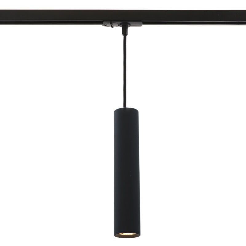 Spot para trilho monofásico preto moderno, Nadi