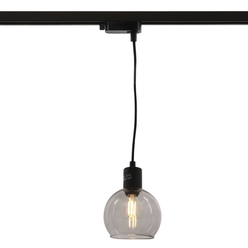 Spot para trilho monofásico cinzento design, Giada