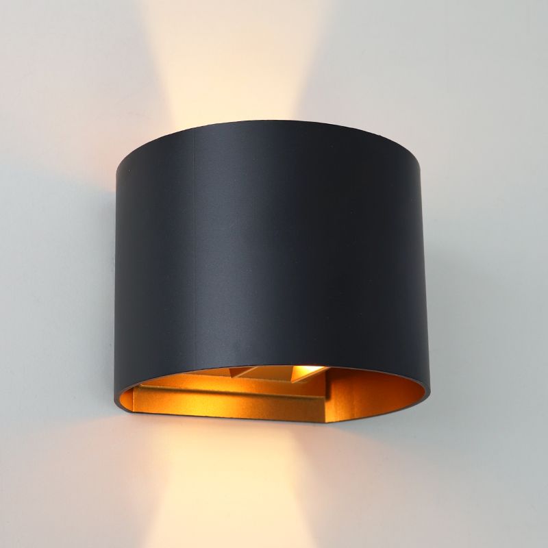 Candeeiro up down preto moderno, Dion, IP65 Candeeiro up down preto moderno, Dion, IP65