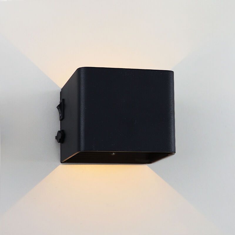 Candeeiro up down preto moderno, Dion, 1W, LED 2700K Candeeiro up down preto moderno, Dion, 1W, LED 2700K