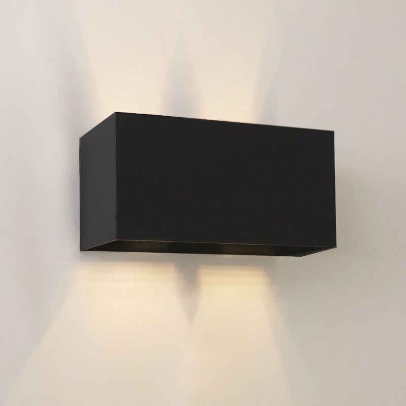 Candeeiro up down preto moderno, Dion, IP65