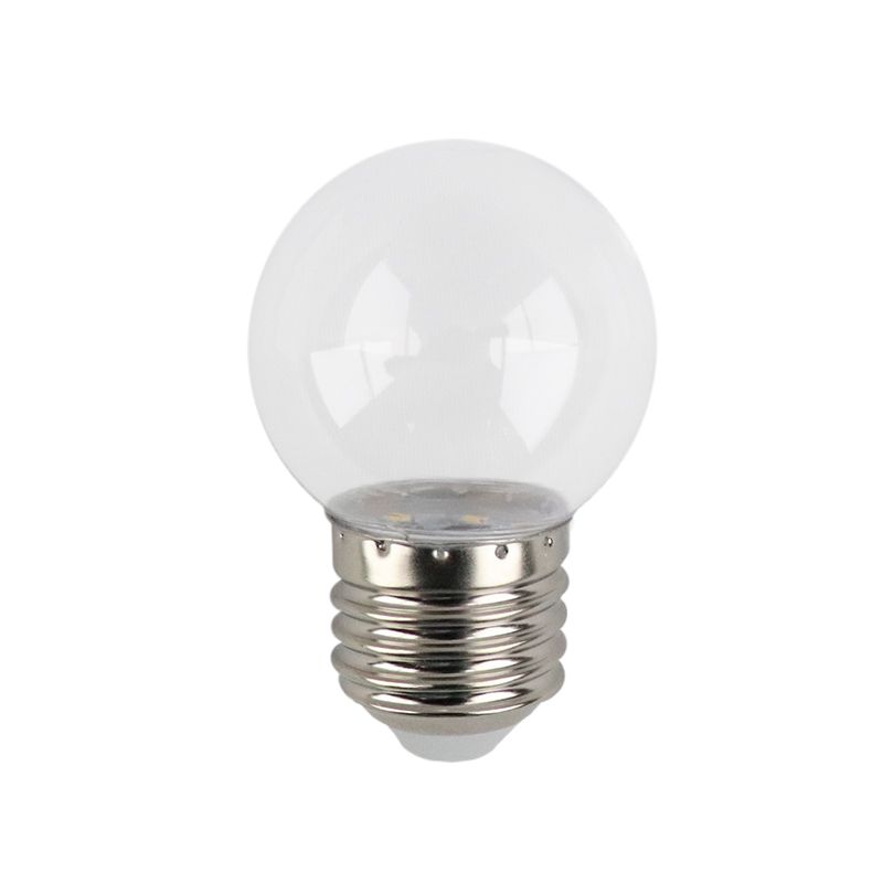 Lâmpada LED transparente branca quente - 1 Watt