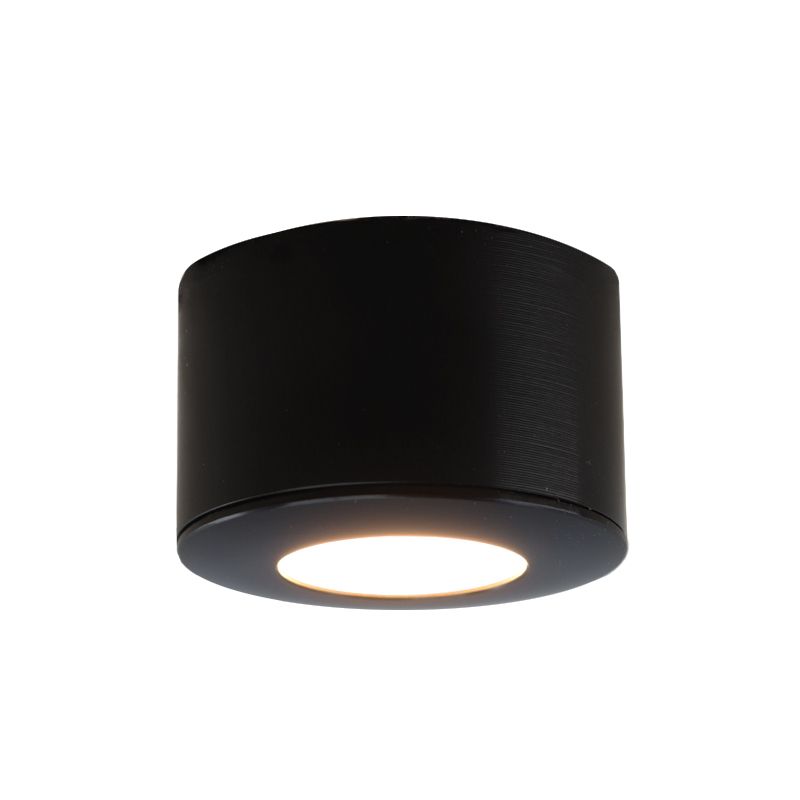 Aplique de teto de veranda de alumínio preto, Vasso, 3W, LED 2700K, IP44