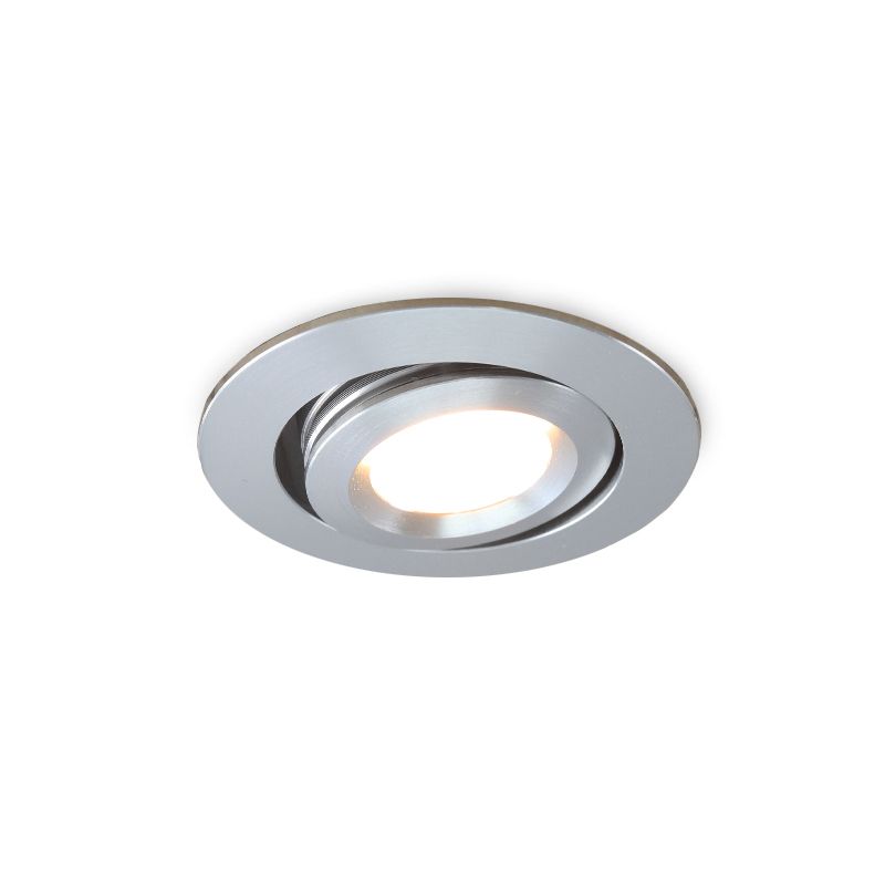 Foco de encastrar de veranda cromo moderno, Rona, 3W, LED 2700K, IP44 Foco de encastrar de veranda cromo moderno, Rona, 3W, LED 2700K, IP44