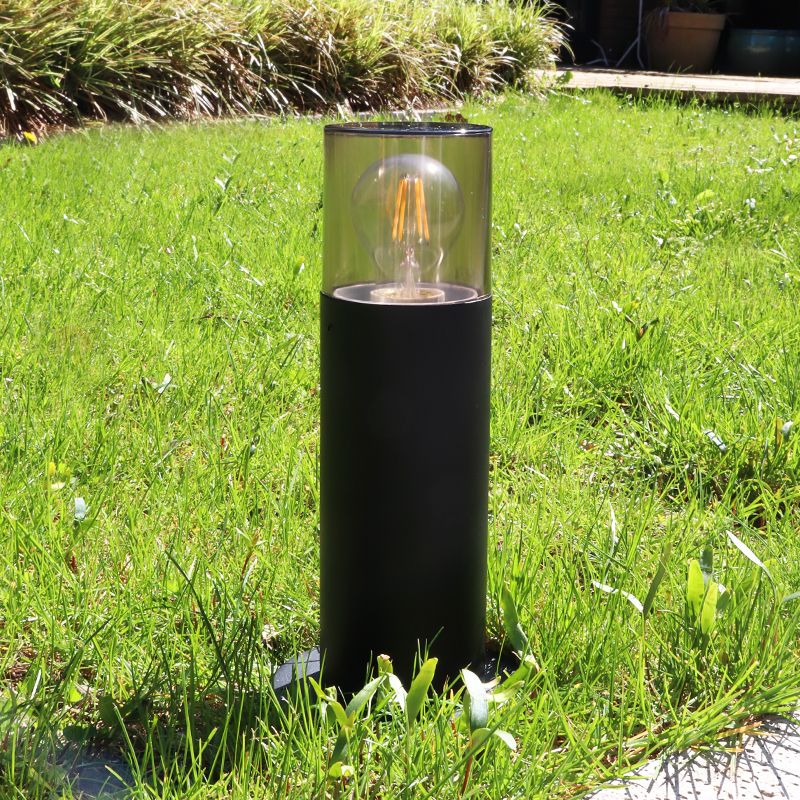 Candeeiro para exterior preto moderno, Sanel, IP44