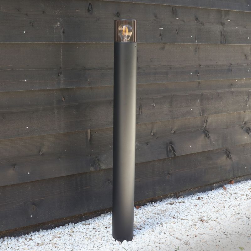 Candeeiro para exterior preto moderno, Sanel, IP44