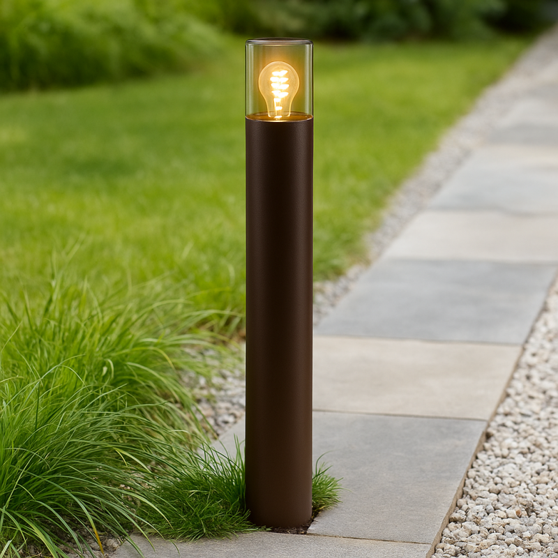Candeeiro para exterior cor de ferrugem moderno, Sanel, IP44