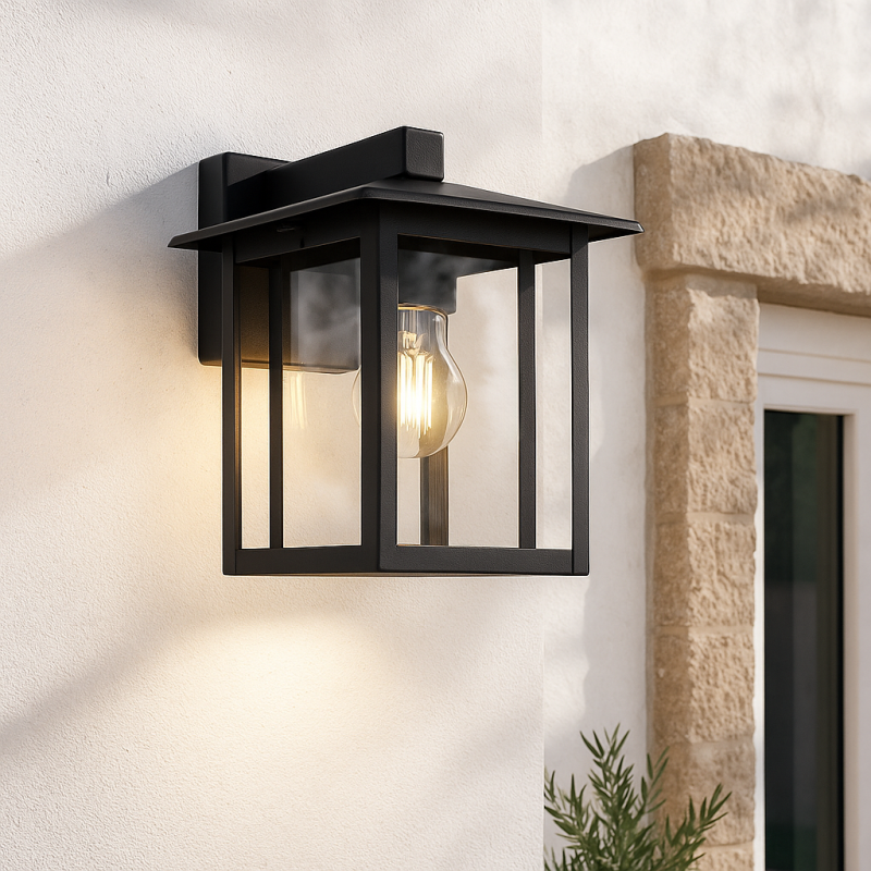 Candeeiro para exterior preto moderno, Amalie, IP54 Candeeiro para exterior preto moderno, Amalie, IP54