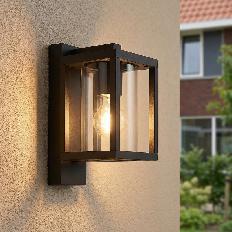 Candeeiro para exterior preto moderno, Amalie, IP54