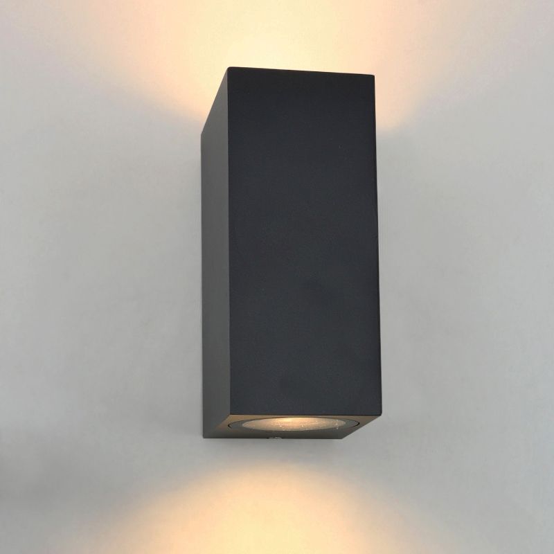 Candeeiro para exterior preto moderno, Corella, IP44