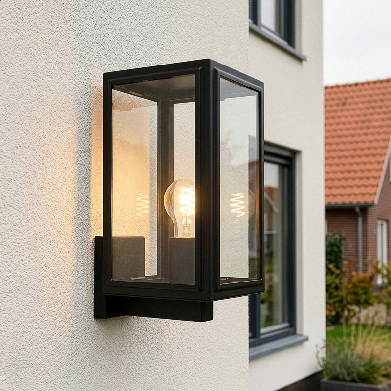 Candeeiro para exterior preto moderno, Sidney, IP44