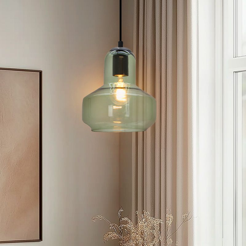 Candeeiro suspenso verde design, Sabina