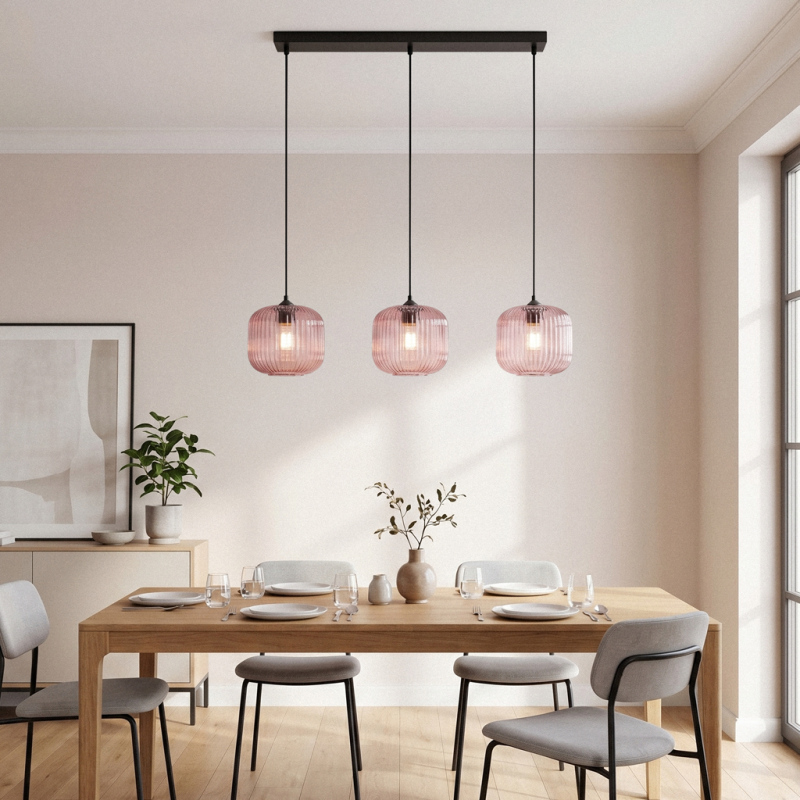 Candeeiro suspenso rosa design, Charlois Candeeiro suspenso rosa design, Charlois