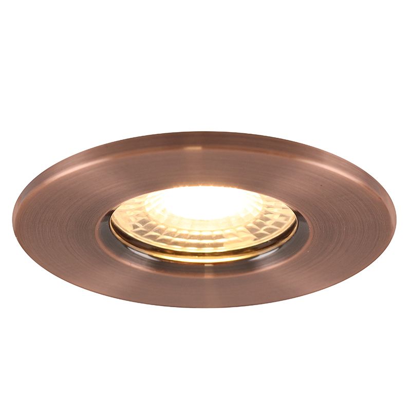 Foco de encastrar casa de banho cobre moderno, Jule, IP65 Foco de encastrar casa de banho cobre moderno, Jule, IP65