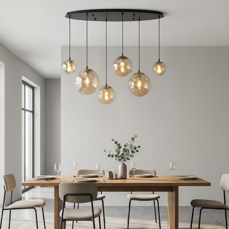 Candeeiro suspenso âmbar design, Dolf