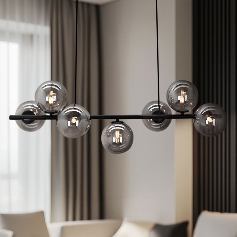Candeeiro suspenso cinzento design, Remo