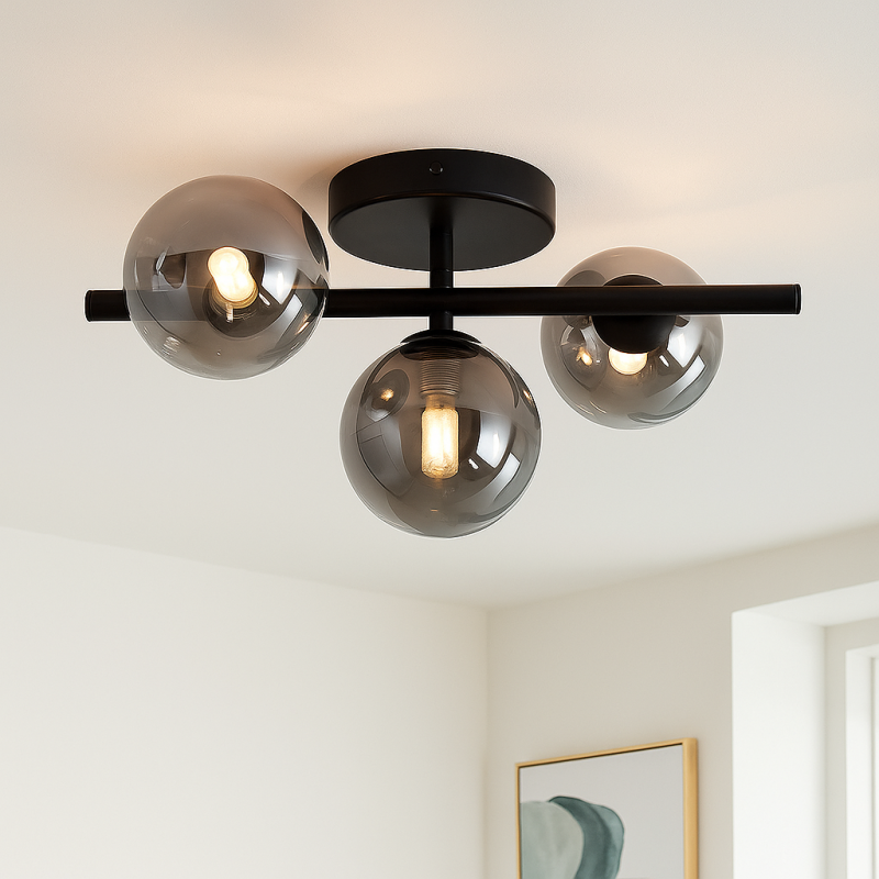 Candeeiro de teto cinzento design, Remo