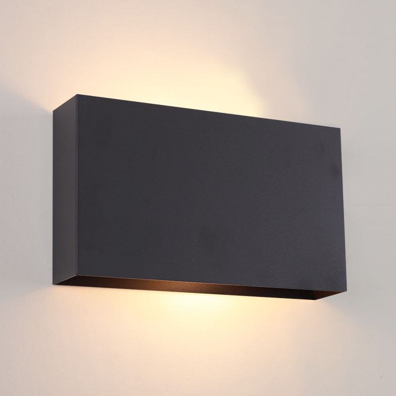 Aplique de parede preto moderno, Perry