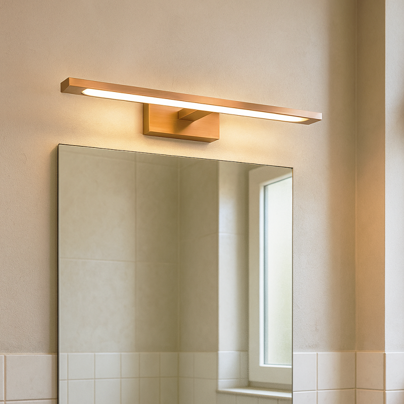 Candeeiro de parede para casa de banho cobre moderno, Steffy, 6W, LED 2700K, IP44