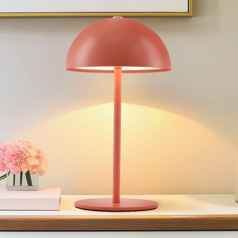 Candeeiro de mesa laranja retrô, Douwe, 4W, LED dim to warm, com dimmer tátil