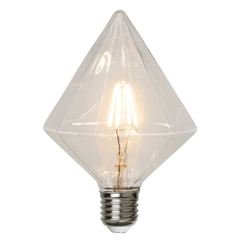 Lâmpada LED E27 tipo diamante Finley, 3,2 Watts, 2700K (Branco extra quente) Lâmpada LED E27 tipo diamante Finley, 3,2 Watts, 2700K (Branco extra quente)