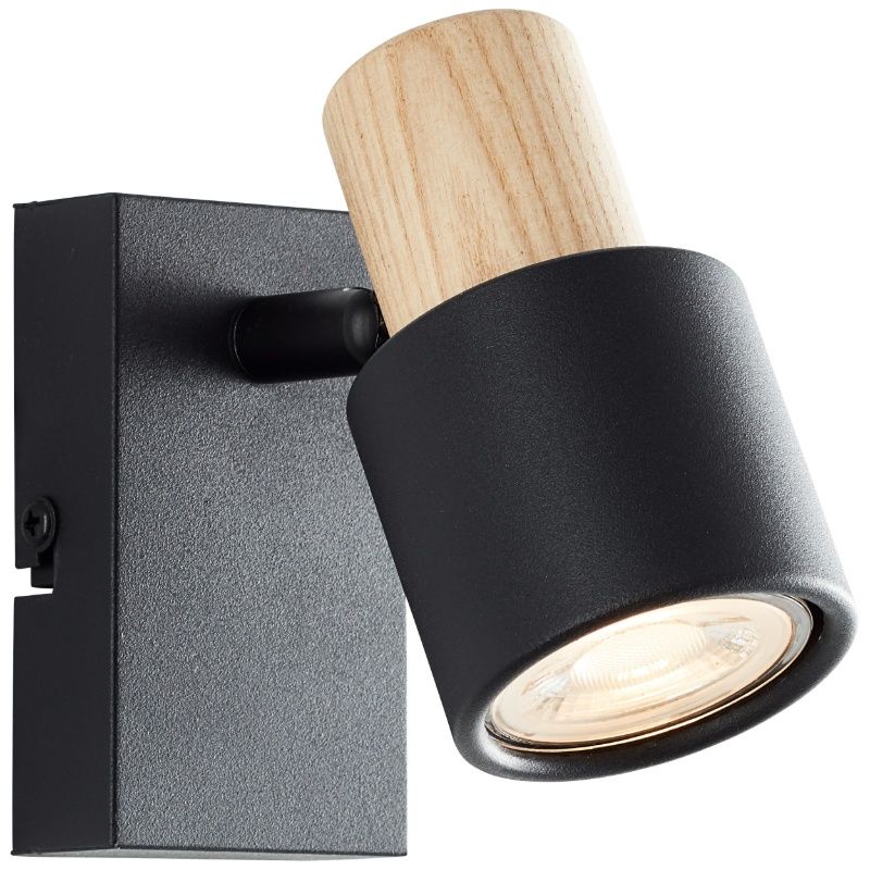 Foco de parede preto moderno, Soscha Foco de parede preto moderno, Soscha