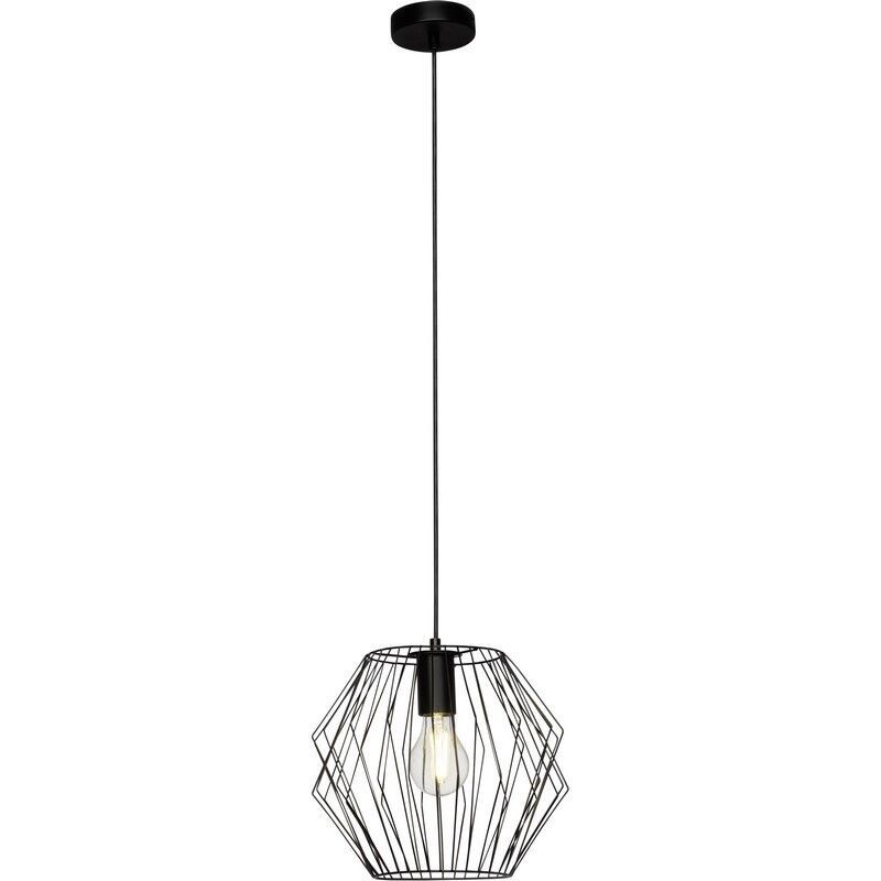 Candeeiro suspenso preto industrial, Alvina
