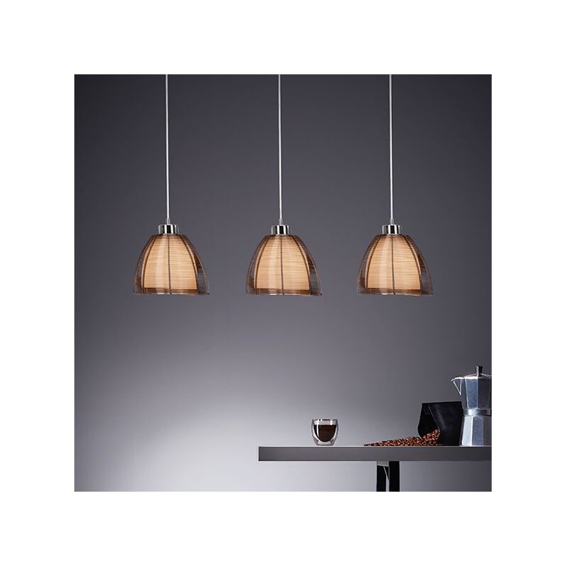 Candeeiro suspenso bronze moderno, Amela