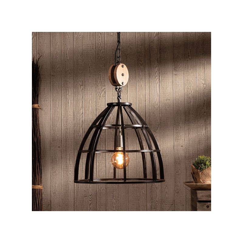 Candeeiro suspenso preto industrial, Esmee