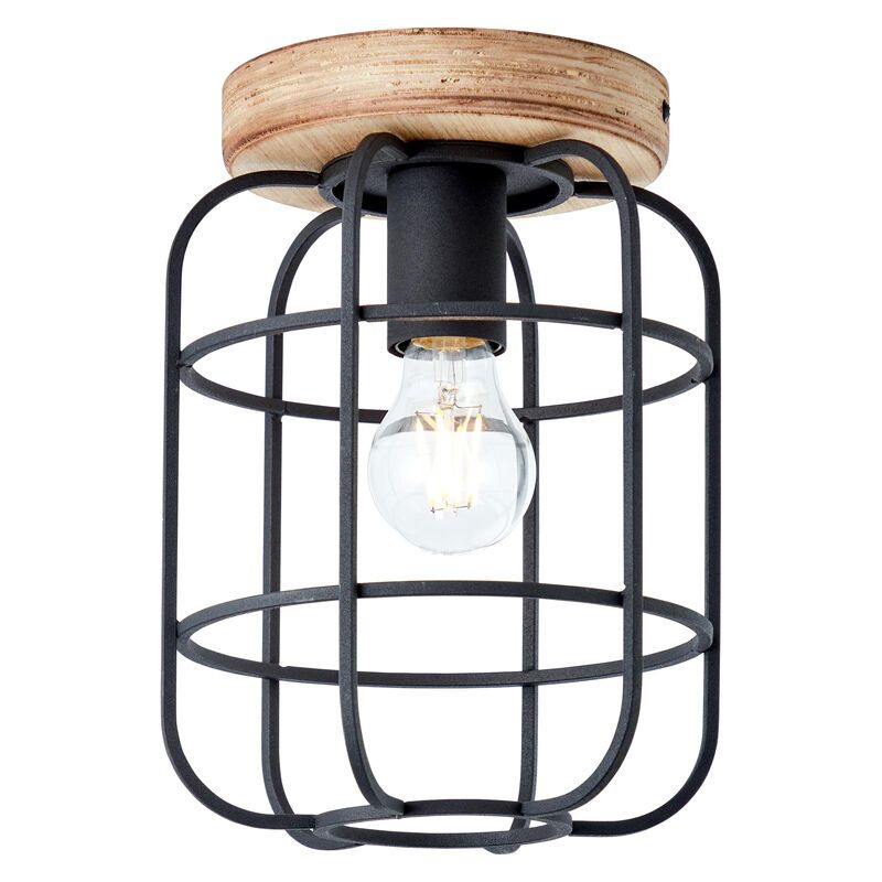 Candeeiro de teto preto industrial, Taede