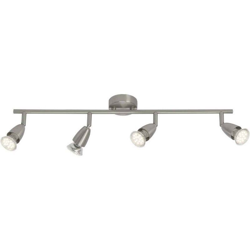 Candeeiro de teto cromo de metal, Keysha, 3W, LED 3000K