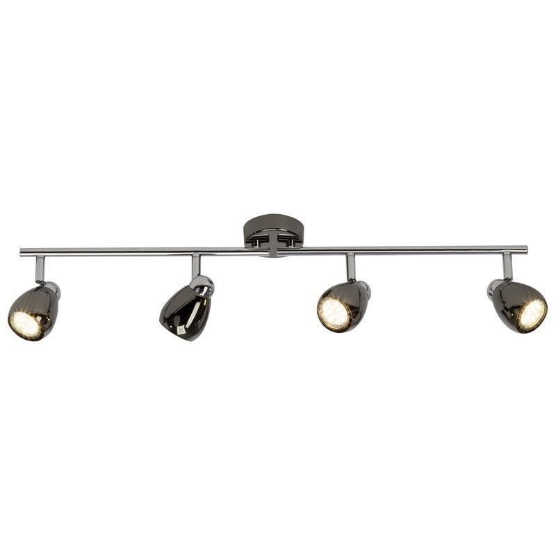 Candeeiro de teto preto de metal, Khadra, 3W, LED 3000K