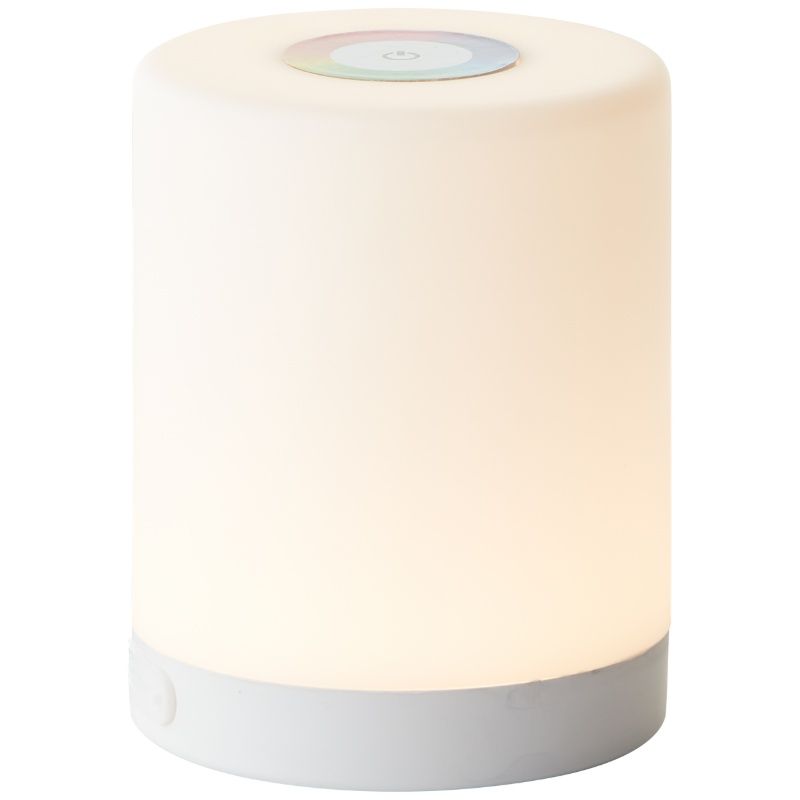 Candeeiro de mesa exterior branco moderno, Maezon, 1W, LED RGBW, IP44, com dimmer tátil Candeeiro de mesa exterior branco moderno, Maezon, 1W, LED RGBW, IP44, com dimmer tátil