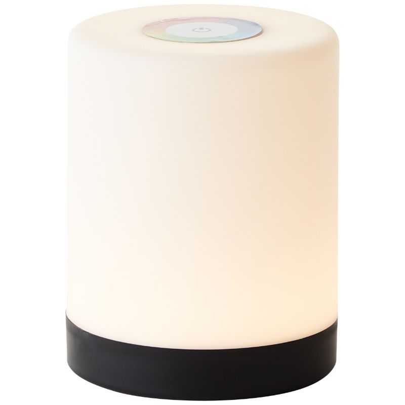 Candeeiro de mesa exterior preto moderno, Maezon, 1W, LED RGBW, IP44, com dimmer tátil