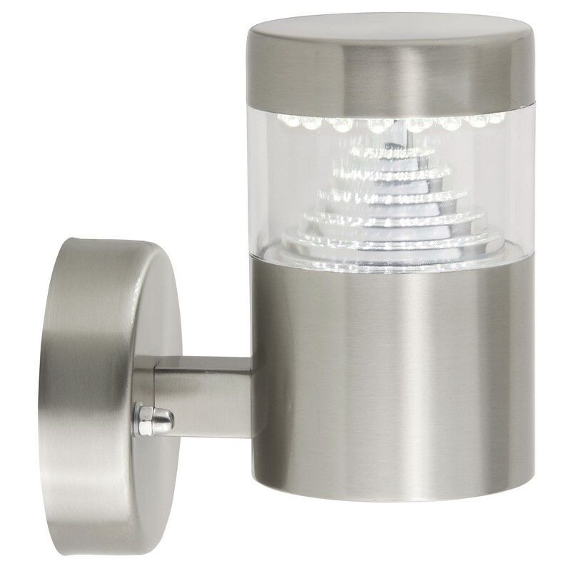 Candeeiro para exterior cromo de plástico, Samuel, 1W, LED 6500K, IP44