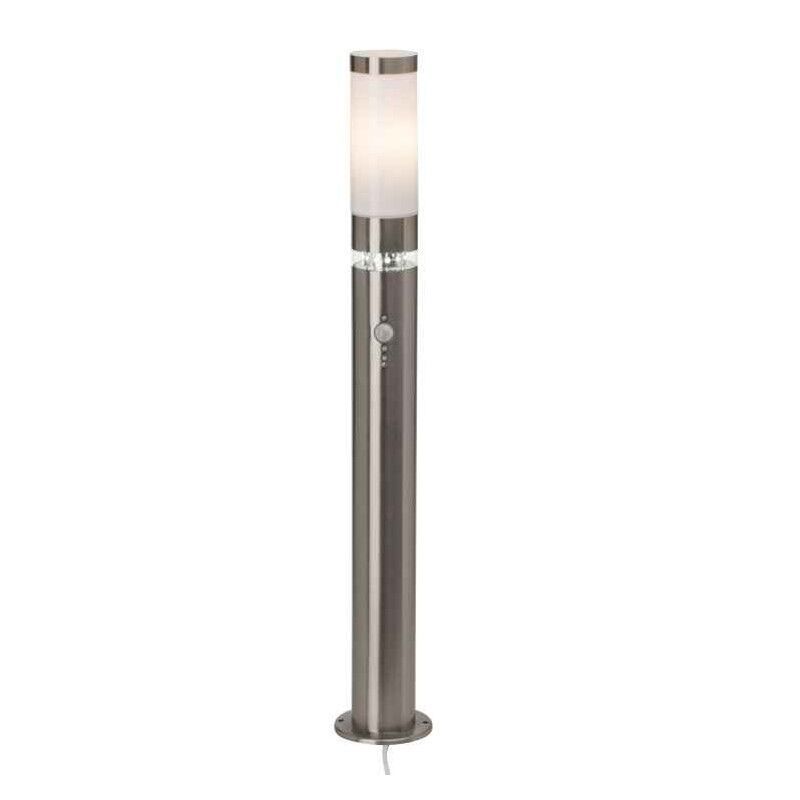 Candeeiro de pé exterior com sensor de movimento cromo de plástico, Sage, 5W, LED 3000K, IP44