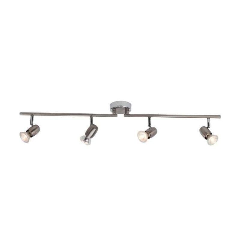 Foco de teto cromo de metal, Wietse, 7W, LED 3000K Foco de teto cromo de metal, Wietse, 7W, LED 3000K