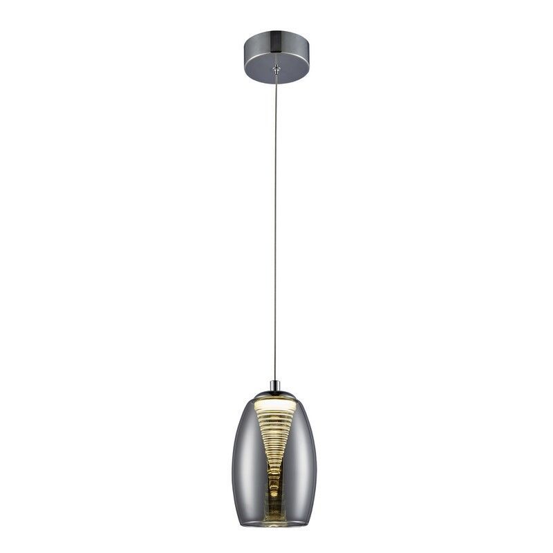 Candeeiro suspenso cromo moderno, Aliyah, 5W, LED 3000K