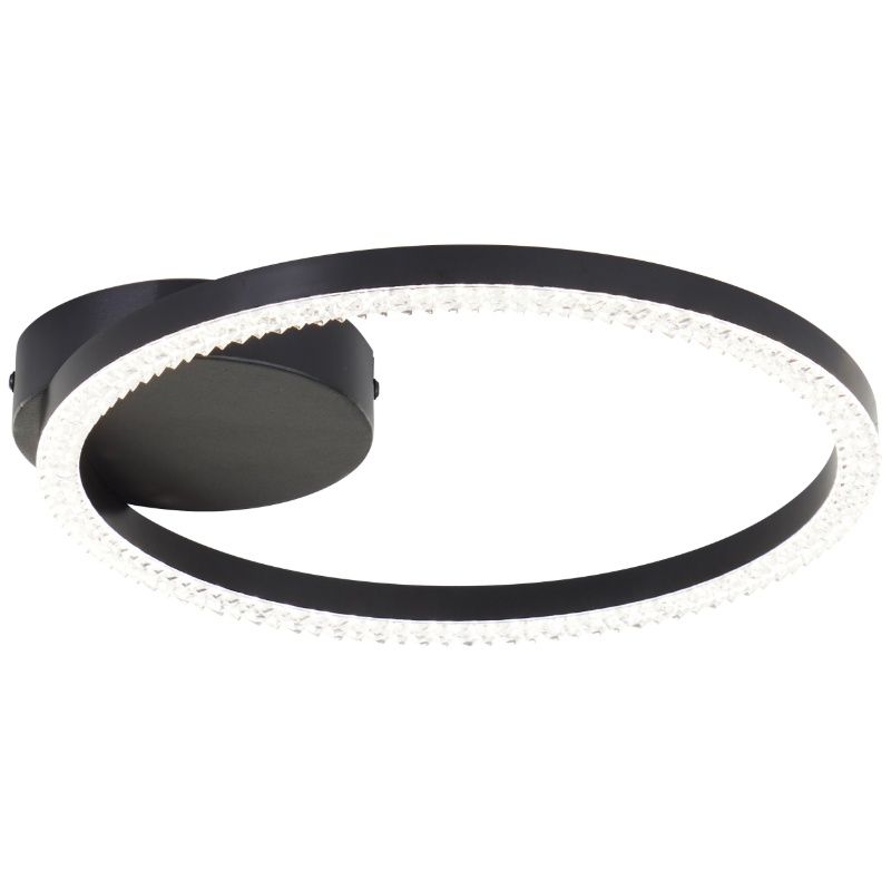 Candeeiro de teto preto design, Maladon, 12W, LED 4000K