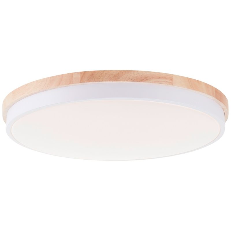 Candeeiro de teto madeira moderno, Marloes, 36W, LED white switch, com comando à distância