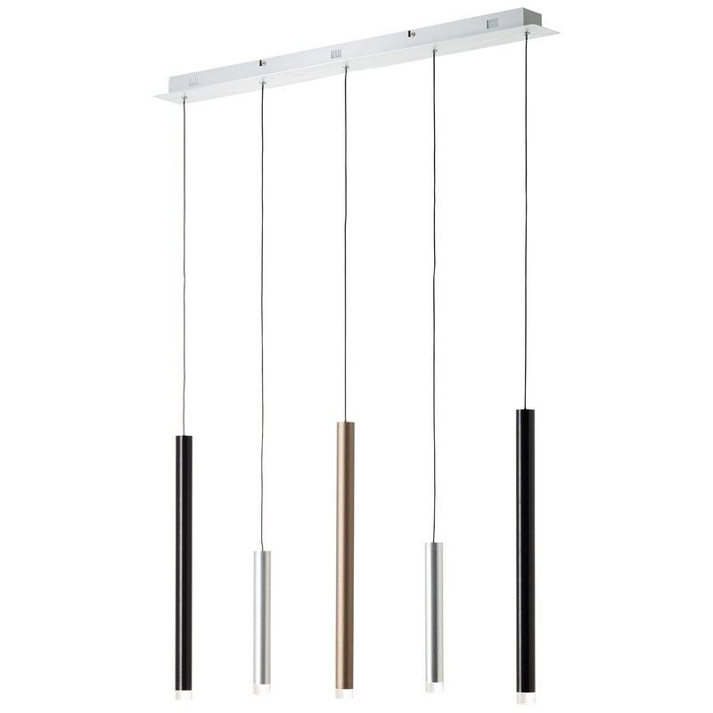 Candeeiro suspenso prateado moderno, Olivia, 4W, LED 3000K