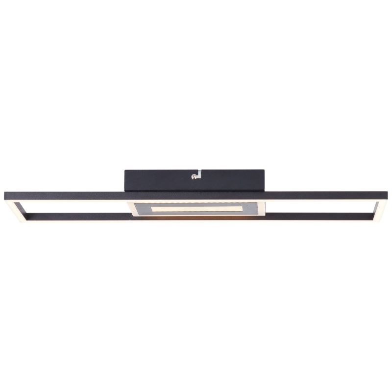 Candeeiro de teto preto design, Wahiba, 24W, LED 3000K